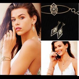 NWOT chloe Isabel rare bracelet and earrings set